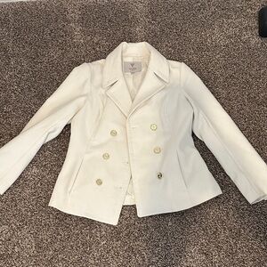 Guess White Button Jacket